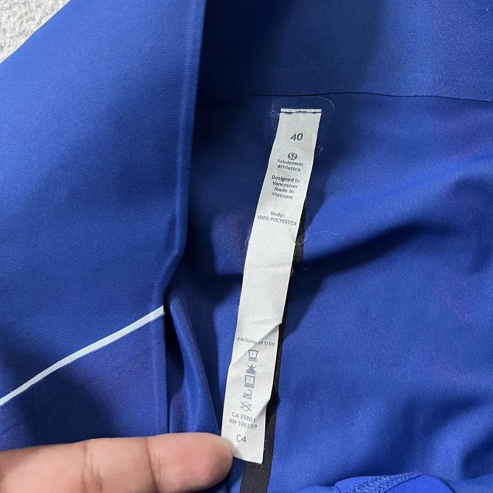 Lululemon Board Shorts Mens 40 Blue Surf Swim Pocket Stretch Beach Trunks